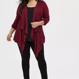 Torrid Burgundy Cardigan